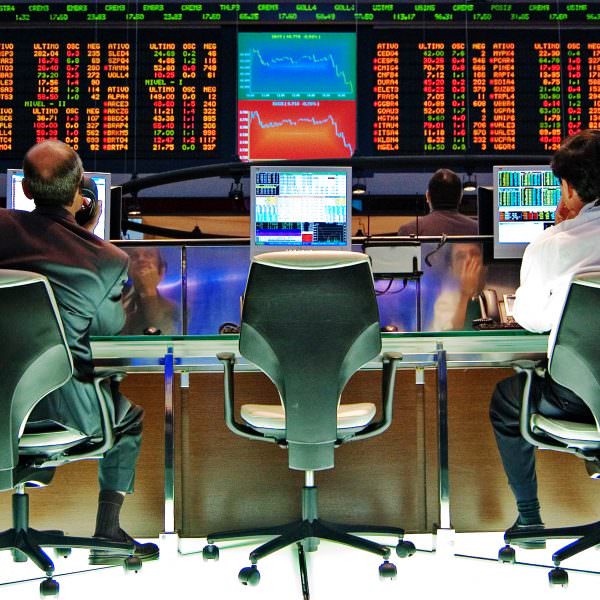 Stock market screens