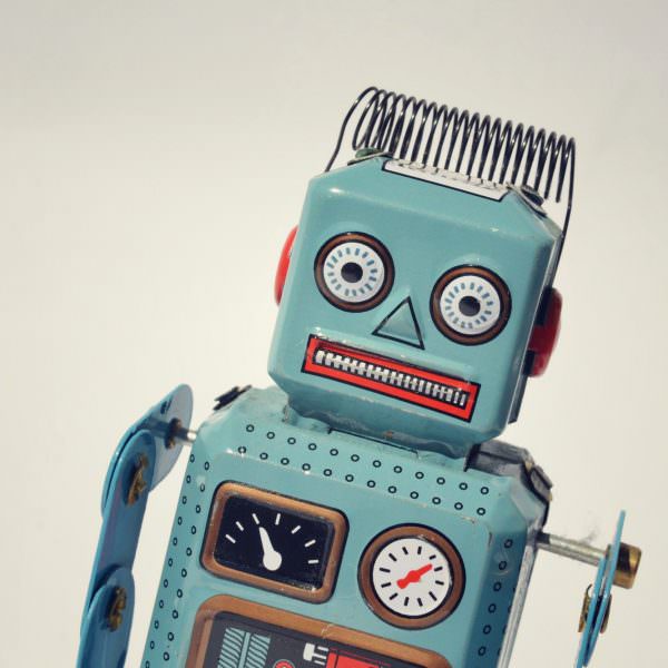 Retro toy robot