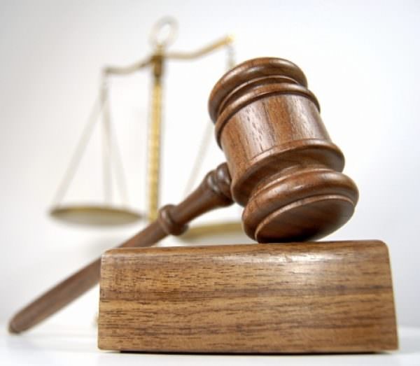 Wooden Gavel - Scales of Law