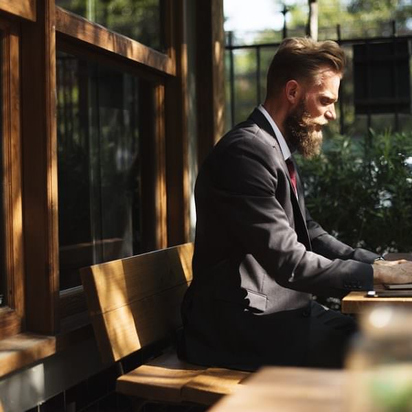 Young business owner seeking financial advice